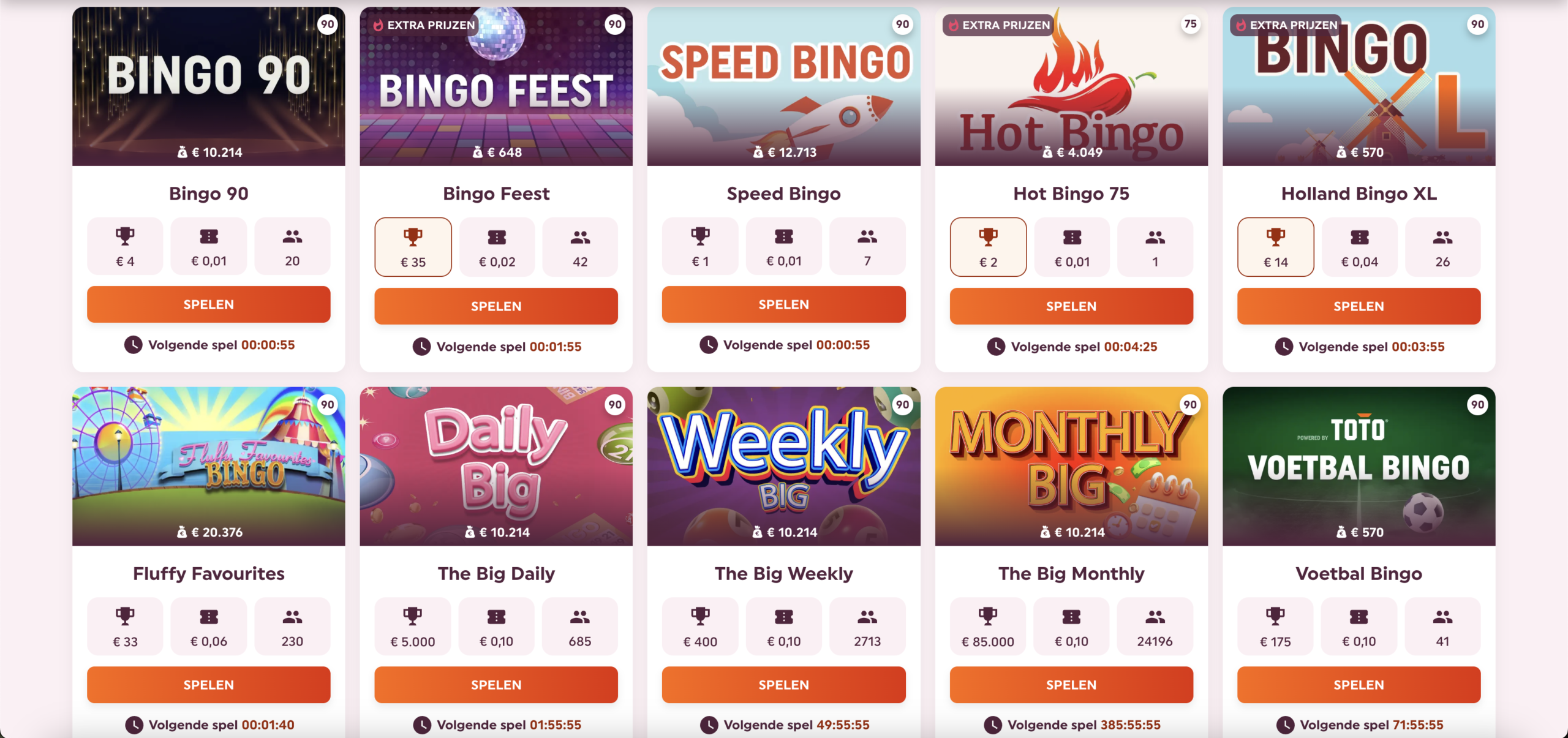Winnitt Bingo rooms